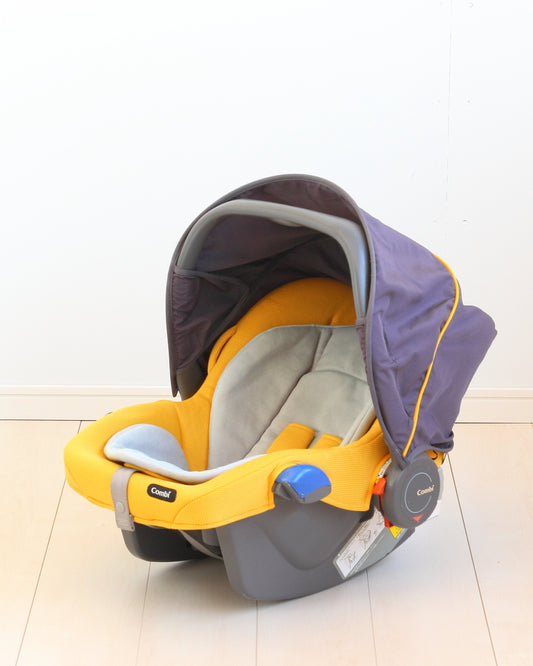【中古品】【送料無料】【クリーニング済み】プリムベビー コンビ ベビーシート チャイルドシート シートベルト固定タイプ