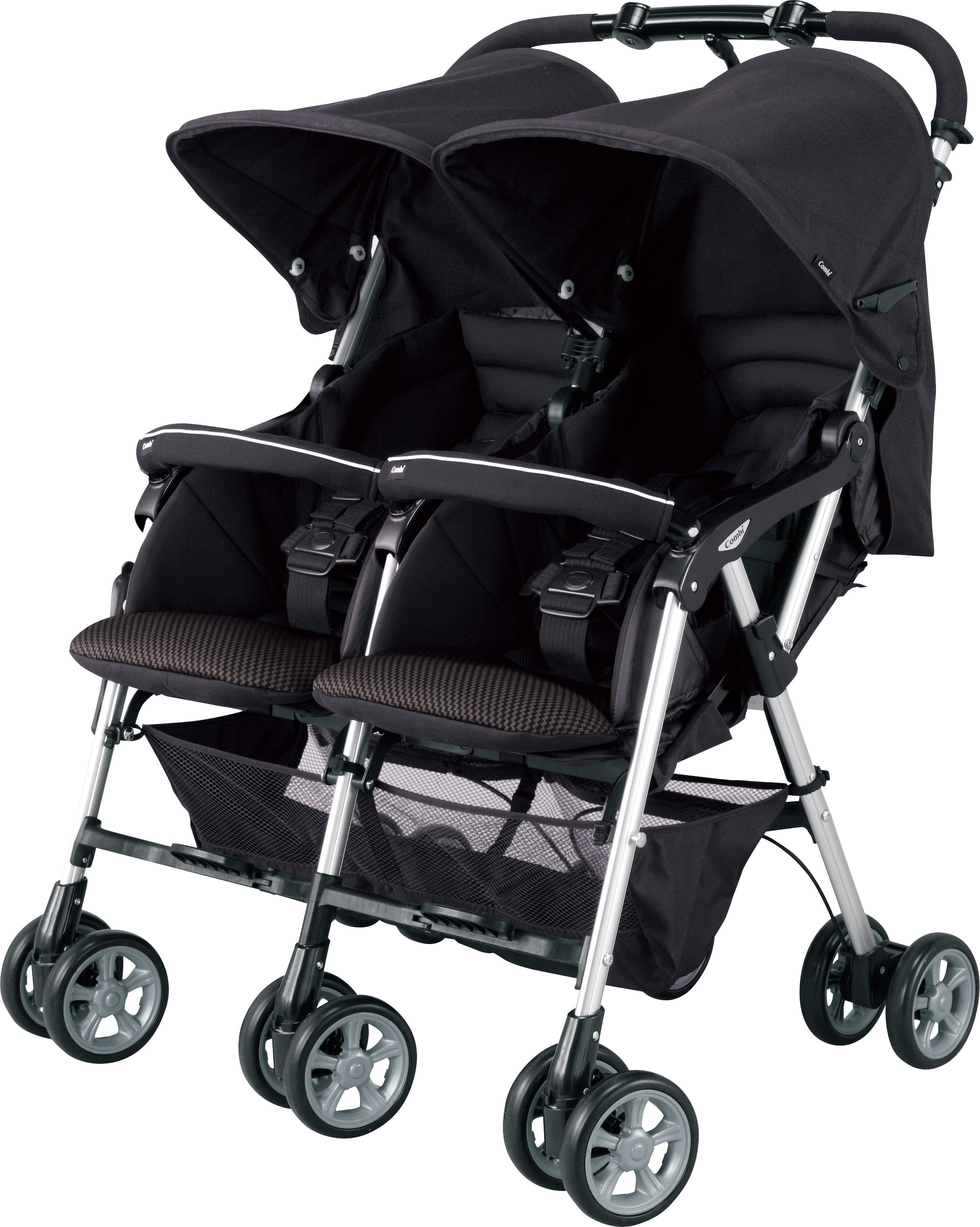 縦型二人乗り ベビーカー Twin Pram ツインプラム ランダムドット-約12kg 8200円