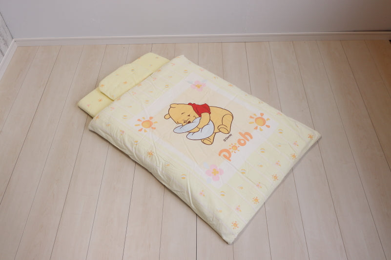 【国産 コンパクト 90×60cm】くまのプーさんミニ布団6点セット 【スクエアサイズ】【ベビー用品 ベビーベッド用オプションレンタル】28-35-4